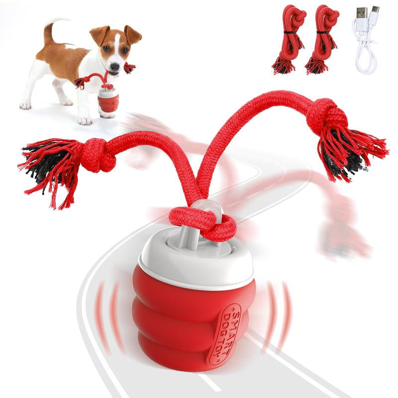 Motion-Activated Dog Toy - Rechargeable Interactive Pet Toy with Touch Activation, Multiple Play Modes, and Squeaky Sound for Small & Medium Dogs